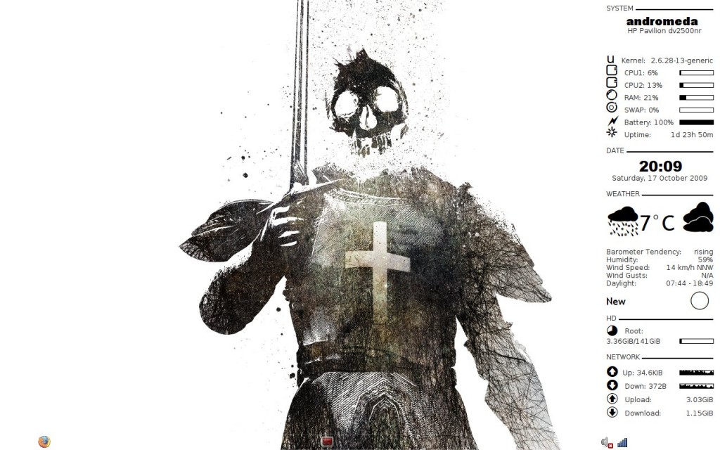crunchbang_conky_by_quickdraw-1024x640 25+ Linux Conky Themes